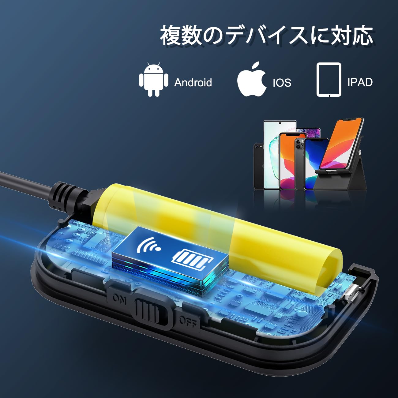 Amazon.co.jp: Maylatte 9mm ファイバースコープ スマホ工業用内視鏡